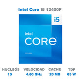 Procesador Intel Core I5 13400f Soc1700 13th Gen Bx8071513400f